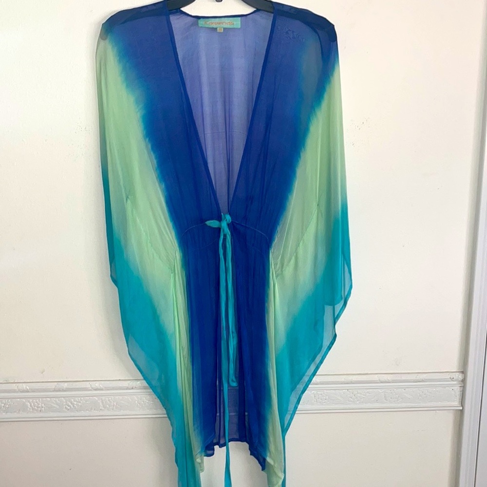 Kareena’s silk beautiful colored bathing suit cover up one size